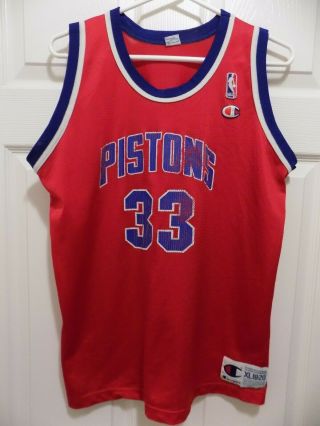 Grant Hill Detroit Pistons Jersey (size Youth Xl/18/20) Champion /vintage/rare
