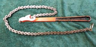 Vintage Ridgid M C - 12 Chain Pipe Wrench,  12 " Long,  30 " Chain