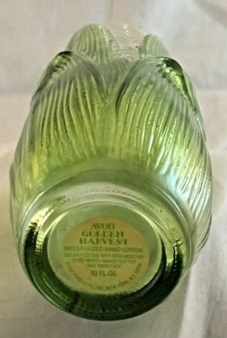 Vintage Avon Golden Harvest Corn Cob Lotion Soap Glass Pump Dispenser Bottle 4