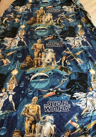 Vintage BIBB Star Wars Twin Size Flat and Fitted Sheet Bedding Set 1977 4