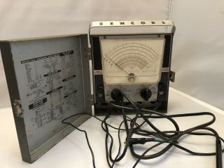 Sencore Model Sm112 Vtvm Vom Tv Radio Tube Tester Service Master Vintage Meter