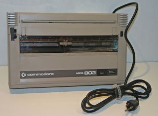 Vintage Commodore Mps803 Printer - - Carriage Moves And Paper Advances