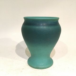 Vintage Van Briggle Art Pottery Turquoise Ming Blue 4 " Cabinet Vase