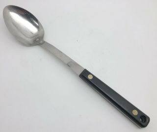 Vintage Small Ekco Stainless Steel Solid Spoon W/ Composite Handle; Usa (rf1001)