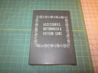 Vintage Sears Kenmore Sewing Machine Accessories Buttonholer 14 Pattern Cams