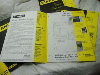Vintage 1964 complete Stanley Early American Design plus 4 tool catalogs 4