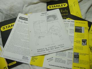 Vintage 1964 complete Stanley Early American Design plus 4 tool catalogs 5