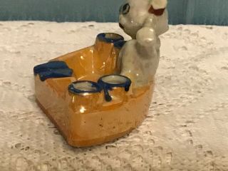 Vintage (Luster ware) Cat Ashtray And Cigarette Holder Made In Japan 3