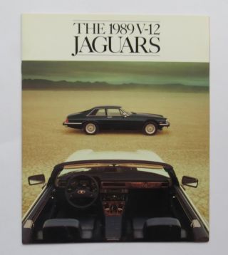 1989 Jaguar Xjs V12 Coupe Convertible Brochure Vintage