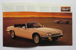 1989 Jaguar XJS V12 Coupe Convertible Brochure Vintage 3