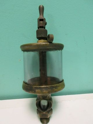 Lunkenheimer Brass Drip Oiler Sentinel No 4 Hit & Miss Engine 3/8 Npt Vintage