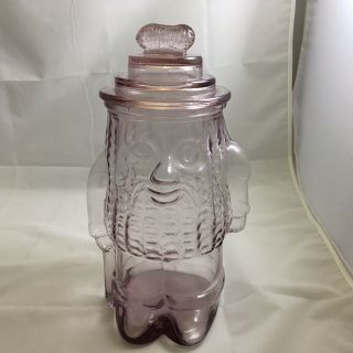 Vintage Mr.  Peanut Glass Jar 7