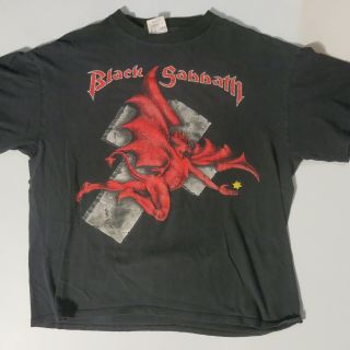 Rare Vintage Black Sabbath Concert Tour Shirt 1992 Xl Tony Iomi Dehumanizer Dio