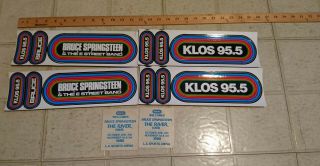 Klos Vintage Stickers Decals: 14 - Bruce Springsteen & Klos 95.  5