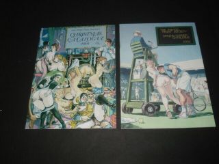 Two Vintage Catalogues From " The Erotic Print Society " 2001/2002 Vgc