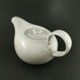 Vintage Russell Wright Tea Pot Grey Gray Granite Mid Century Ceramic Lidded