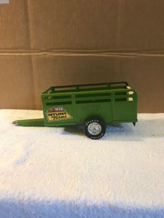 Vintage Toy Trailer Nylint Farm Utility Pressed Steel Green