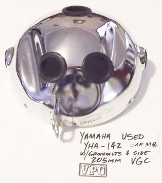 Vintage Yamaha Headlight - Headlamp Chrome Bucket Yha - 142 Vgc 205mm 7 " Xs