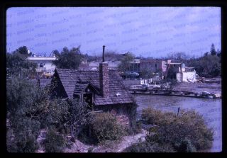 (005) Vintage 1962 35mm Slide Photo - Disneyland Orleans Square Construction