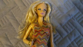 Barbie Doll Blonde Hair Mattel 1971/2003 Vintage Muse Rooted Lashes Tilt Pose