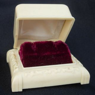 Vintage Celluloid Plastic Earring Gift Box