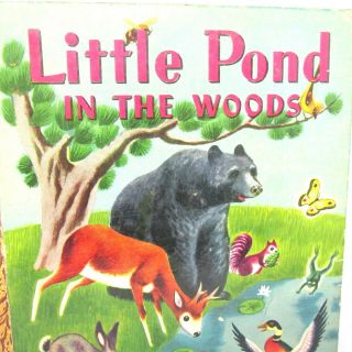 Little Pond in the Woods A Little Golden Book Vintage 1948 A Edition 43 2