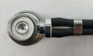 VINTAGE Stethoscope Black Silvertone Made in Taiwan 3