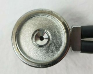 VINTAGE Stethoscope Black Silvertone Made in Taiwan 4
