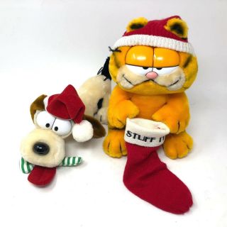 Garfield Stuff It Christmas Stocking Plush Odie Holiday Stuffed Animal Set Dakin