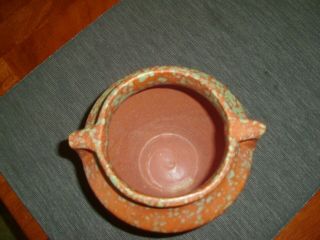 Vintage Burley Winter Pottery Closed Two Handled Brown Tan 43 5