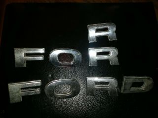 Vintage Ford Chrome Letters Ford Truck F150 F250 F350 Name Badge Emblem