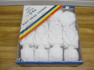 1970s/80s Vintage Dorson G4b Knit Golf Head Covers New/old Stock