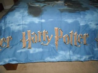 Harry Potter Vintage Weasely Flying Car Comforter Bedspread Twin Reversible 2001