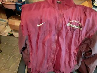Vintage 1990s Nike Team Sports Florida State Seminoles Windbreaker Jacket Size L