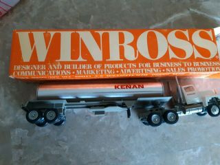 Winross Kenan Diecast Tractor Tanker Trailer Truck Vintage Semi 1/64 Scale