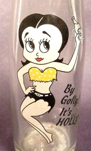 Vintage Acl Soda Pop Bottle: Holly Of Youngstown W/ Betty Boop - 7 Oz Acl