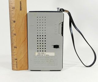 Vintage Am/FM Portable Pocket Radio Realistic Radio Shack Box Ear Phone 4