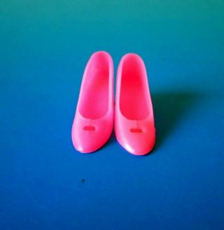Vintage Barbie Francie Hot Pink Cut - Out Heels Japan 1232 Two For The Ball (1969)