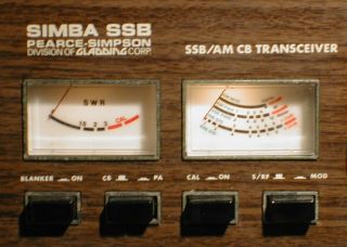 Vintage Pearce Simpson Simba SSB AM LSB and USB CB Base Station Radio 2