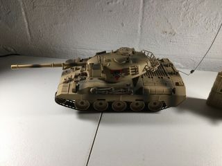 Vintage TYCO Tiger Tank with Remote Contol RC 80 ' s 90 ' s 4