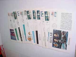12 Vintage Nasa Space Apollo 15,  16,  17 First Day Covers