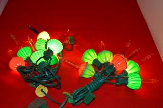 Vintage Glass Bubble Christmas Lights - 7 Bulbs,  All