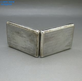 Vintage Good Solid Sterling Silver Matchbook Vesta Case,  31g H&hld Birm 1935