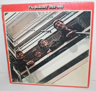 The Beatles 1962 - 1966 Lp Vinyl Record Album Vintage Apple Skbo 3402 Red