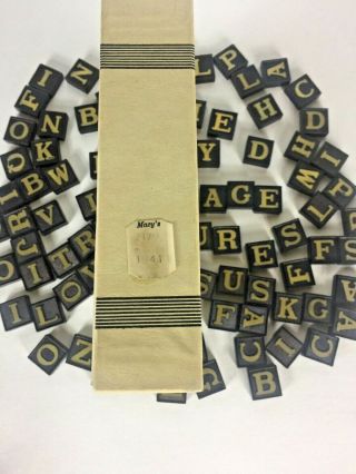 VINTAGE ANAGRAMS GAME Embossed Edition No 79 Selchow & Righter 90 Tiles 2