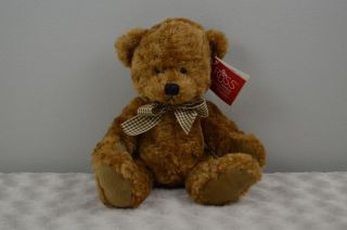 Russ Berrie Tyler Teddy Bear Plush Stuffed Animal Toy Brown Rikey Austin W/tags