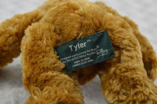 Russ Berrie Tyler Teddy Bear Plush Stuffed Animal Toy Brown Rikey Austin w/Tags 2
