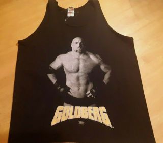 Vintage 1998 Goldberg Wcw Wrestling Tank Top Muscle Shirt Adult Large