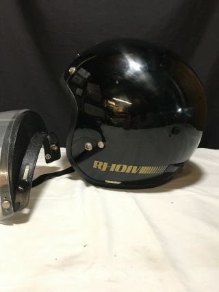Vintage Motorcycle Helmet Cafe Racer Black Shoei Rj - 101v Snell Dot Medium