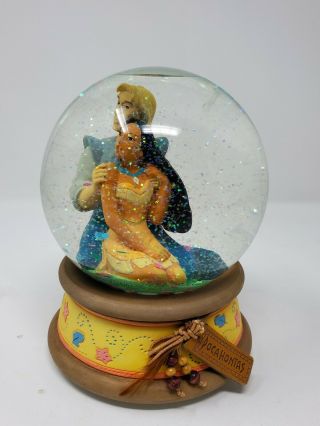 Rare Vintage Disney ' s Pocahontas Musical Snow Globe Colors of the Wind 2